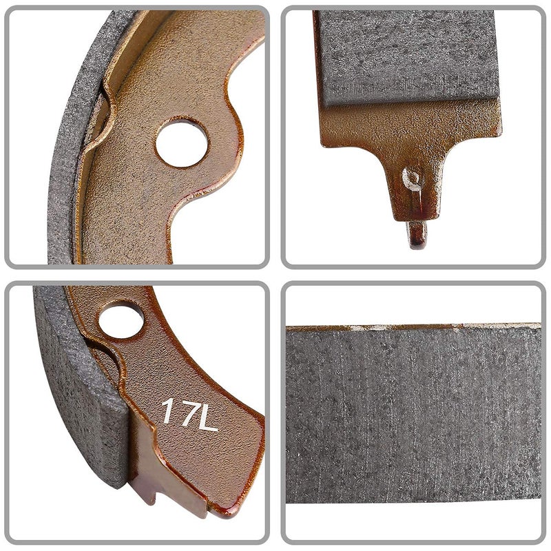 10L0L Golf Cart Brake Shoes Kit for Club Car DS & Carryall 1981-1994 OEM 101146302 101880701, EZGO XI-Serial 1983-1986, Yamaha G1 1978-1980, etc - Image 4